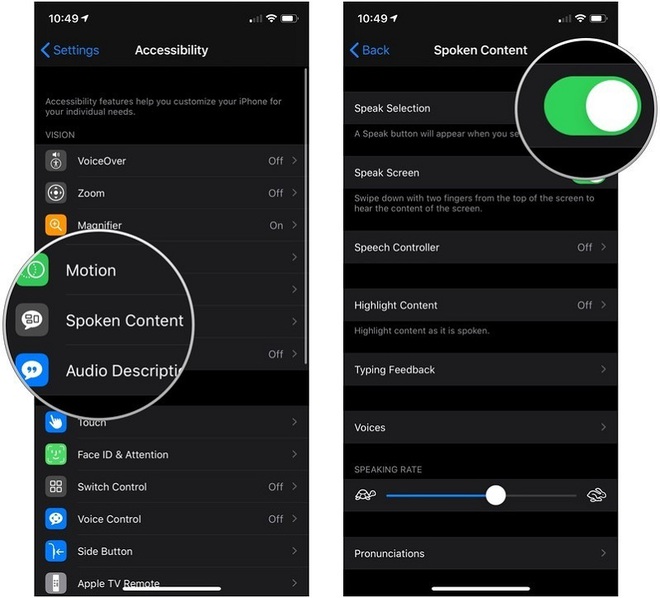 Hướng dẫn nghe iPhone đọc màn hình bằng tiếng Việt - Ảnh 1.