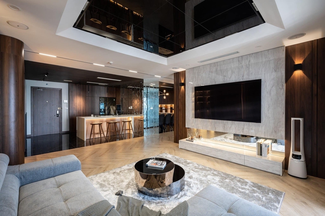 Căn hộ 160m&sup2; với 3 ph&ograve;ng ngủ theo phong c&aacute;ch luxury hết chi ph&iacute; 3 tỷ của cặp vợ chồng ở H&agrave; Nội - Ảnh 1.