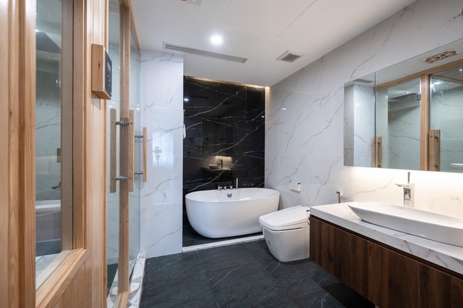 Căn hộ 160m² với 3 phòng ngủ theo phong cách luxury hết chi phí 3 tỷ của cặp vợ chồng ở Hà Nội - Ảnh 17.