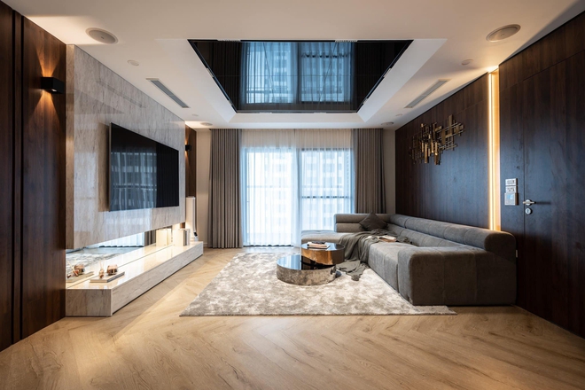 Căn hộ 160m&sup2; với 3 ph&ograve;ng ngủ theo phong c&aacute;ch luxury hết chi ph&iacute; 3 tỷ của cặp vợ chồng ở H&agrave; Nội - Ảnh 2.