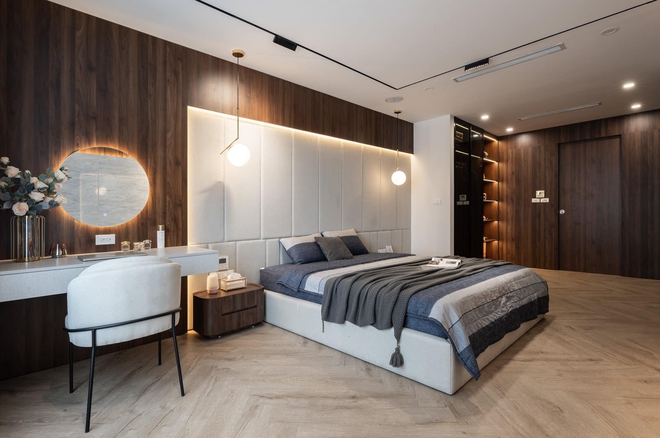 Căn hộ 160m&sup2; với 3 ph&ograve;ng ngủ theo phong c&aacute;ch luxury hết chi ph&iacute; 3 tỷ của cặp vợ chồng ở H&agrave; Nội - Ảnh 9.