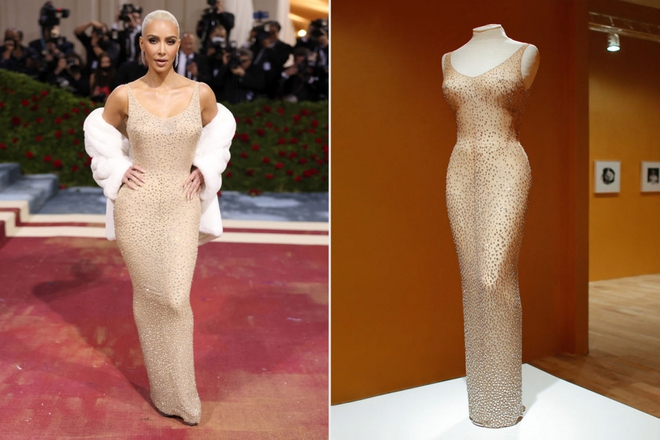 Kim Kardashian phủ nhận việc làm hỏng váy của Marilyn Monroe - Ảnh 1.