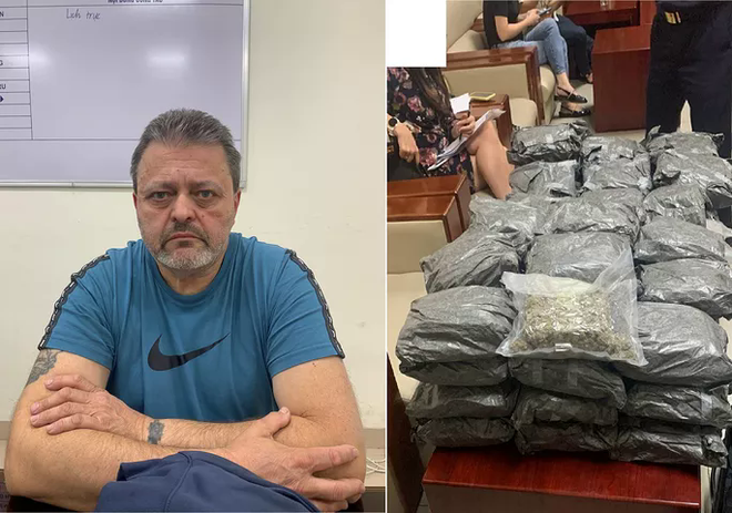 Bắt nghi phạm người nước ngoài vận chuyển gần 30 kg ma túy để trong vali quần áo - Ảnh 1.
