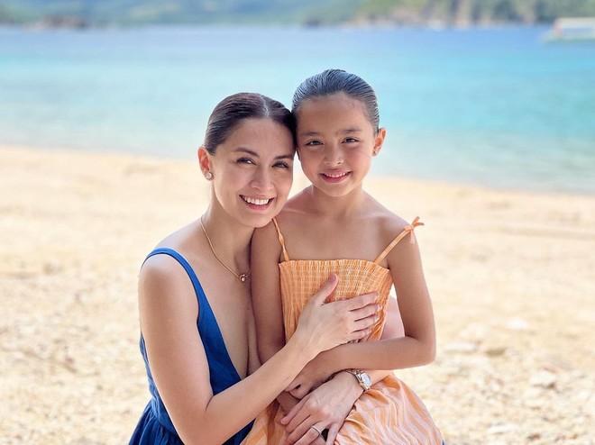 Awakening the beauty of Marian Rivera's daughter: At only 7 years old, she is so beautiful that she overwhelms the most beautiful beauty in the Philippines in the same frame!  - Photo 4.