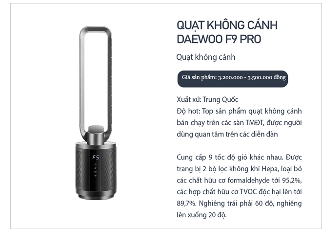 Người dùng nói gì về quạt không cánh? Từ loại 3 đến 15 triệu đều có chung một điểm trừ - Ảnh 1.