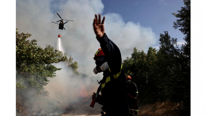 Cháy rừng nghiêm trọng tại Hy Lạp - Ảnh 1.
