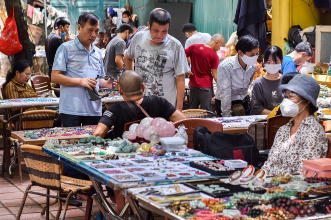 Đ&aacute; qu&yacute; tiền tỷ được b&agrave;y b&aacute;n la liệt như rau ở khu chợ độc nhất H&agrave; Nội - Ảnh 1.