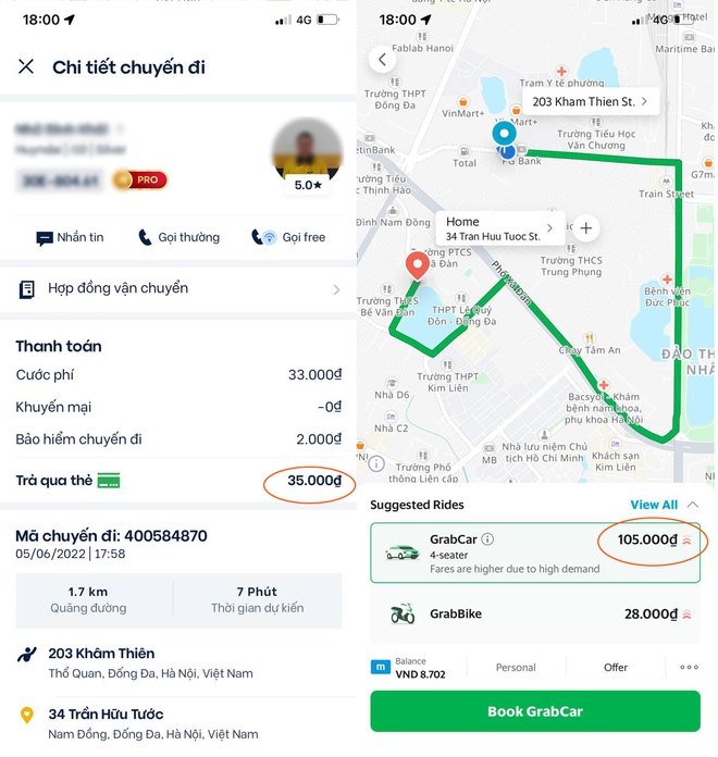 Hành khách than trời vì giá cuớc GrabCar tăng cao hơn cả taxi truyền thống, đặt xe ngày càng khó - Ảnh 8.