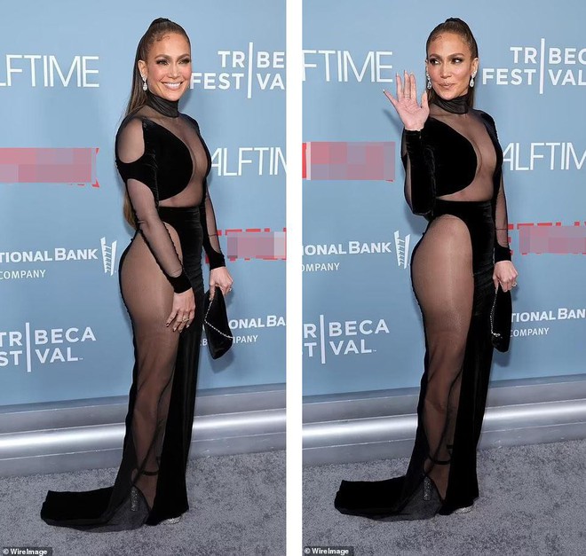 Jennifer Lopez sexy táo bạo với đầm xuyên thấu - Ảnh 4.