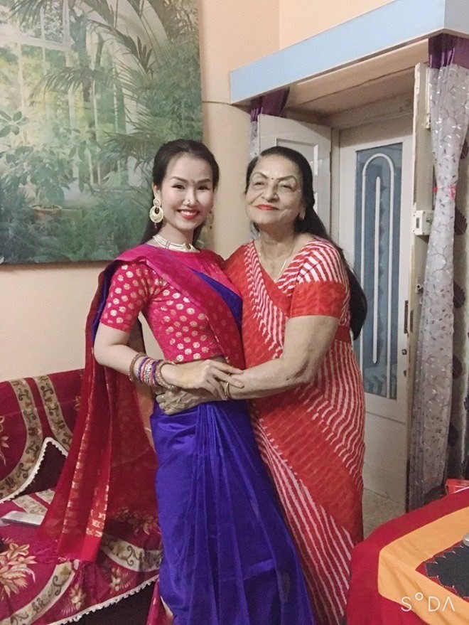 2 sao nữ lấy chồng Ấn Độ: Nguyệt Ánh được chia sẻ việc nhà, Võ Hạ Trâm được cưng chiều hết mực - Ảnh 3.