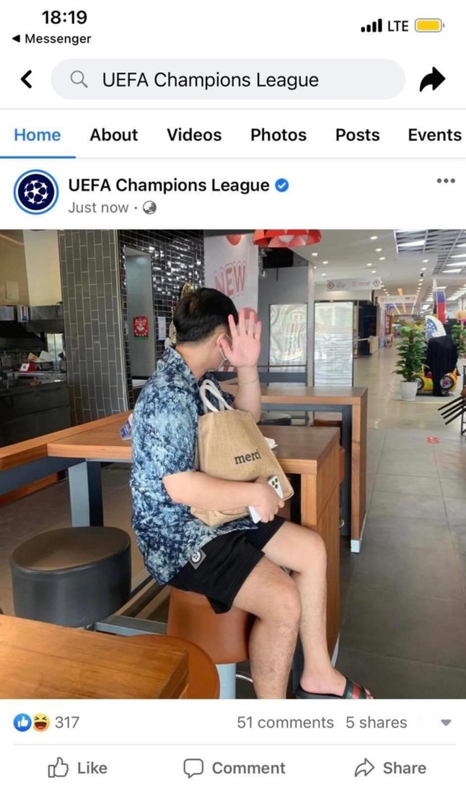 Trang chủ Champions League bất ngờ đăng hình ảnh Quang Hải - Ảnh 1.