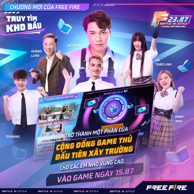 Free Fire trở thành một trong những tựa game tiên phong có cộng đồng game thủ xây trường vùng cao - Ảnh 3.