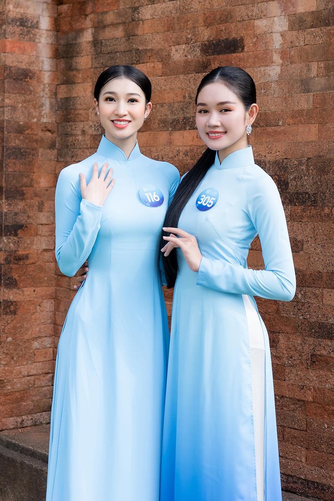 Top 38 thí sinh Miss World Vietnam 2022 đọ sắc xinh đẹp với áo dài - Ảnh 5.