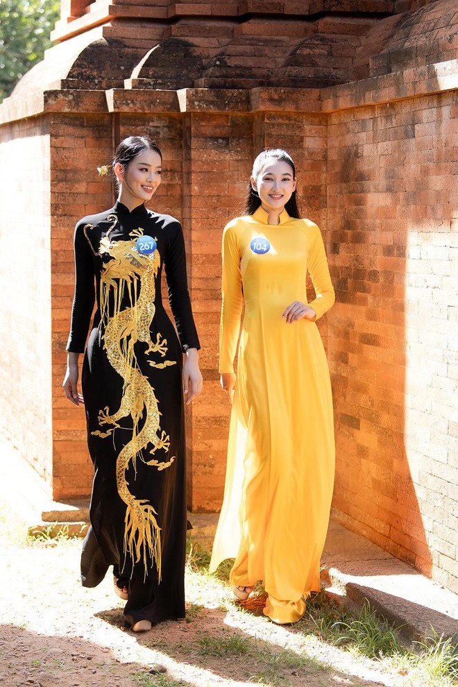 Top 38 thí sinh Miss World Vietnam 2022 đọ sắc xinh đẹp với áo dài - Ảnh 7.