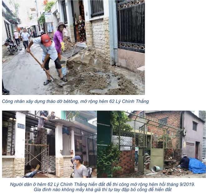 Cận cảnh những con hẻm ở TP.HCM trước v&agrave; sau khi người d&acirc;n hiến đất mở rộng - Ảnh 14.