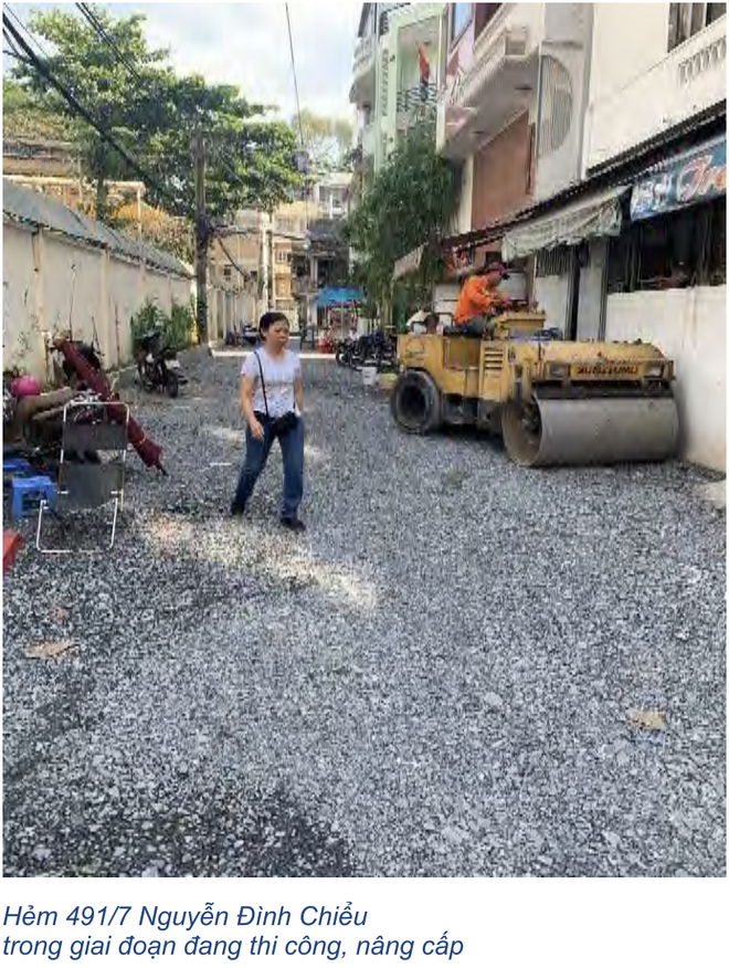 Cận cảnh những con hẻm ở TP.HCM trước v&agrave; sau khi người d&acirc;n hiến đất mở rộng - Ảnh 11.