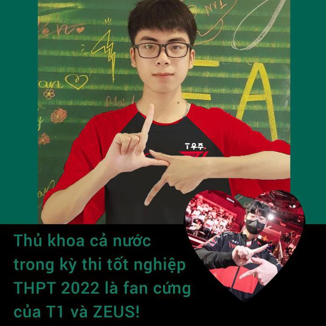 Thủ khoa kỳ thi tốt nghiệp THPT 2022 l&agrave; fan cứng T1 - Ảnh 1.