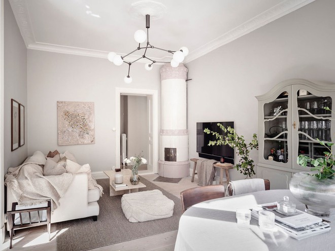 Căn hộ Bắc Âu 64m² với vẻ đẹp hiện đại pha lẫn cổ điển ngắm càng lâu càng thấy thích - Ảnh 2.