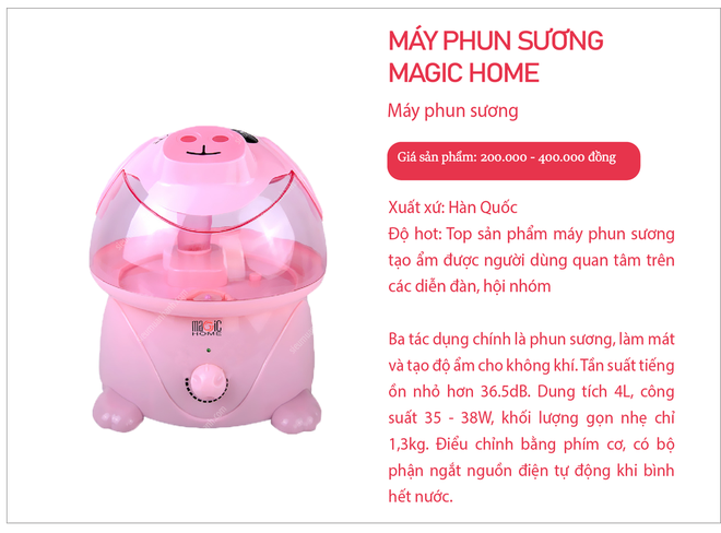  Máy phun sương tạo ẩm cho phòng điều hòa giá chỉ 1 triệu: Giá rẻ liệu có hiệu quả? - Ảnh 7.