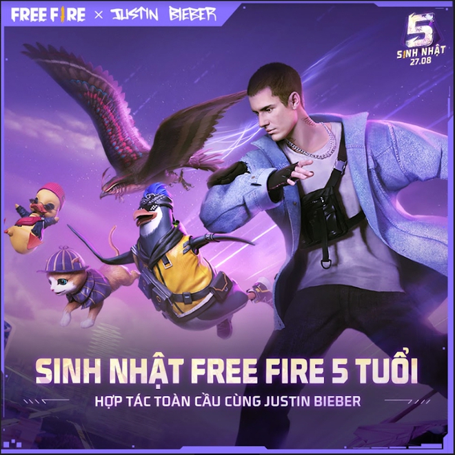 Sau BTS, ngôi sao thế giới tiếp theo hợp tác cùng Free Fire là Justin Bieber - Ảnh 1.