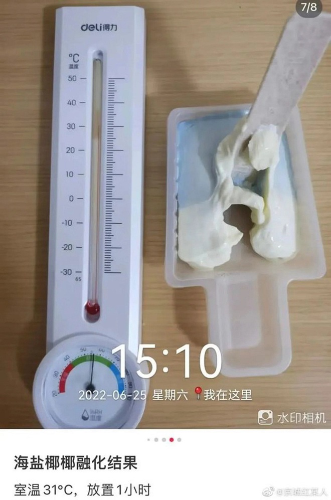 Loại kem đắt tiền của Trung Quốc không chảy ở nhiệt độ trên 30 độ C gây hoảng - Ảnh 2.