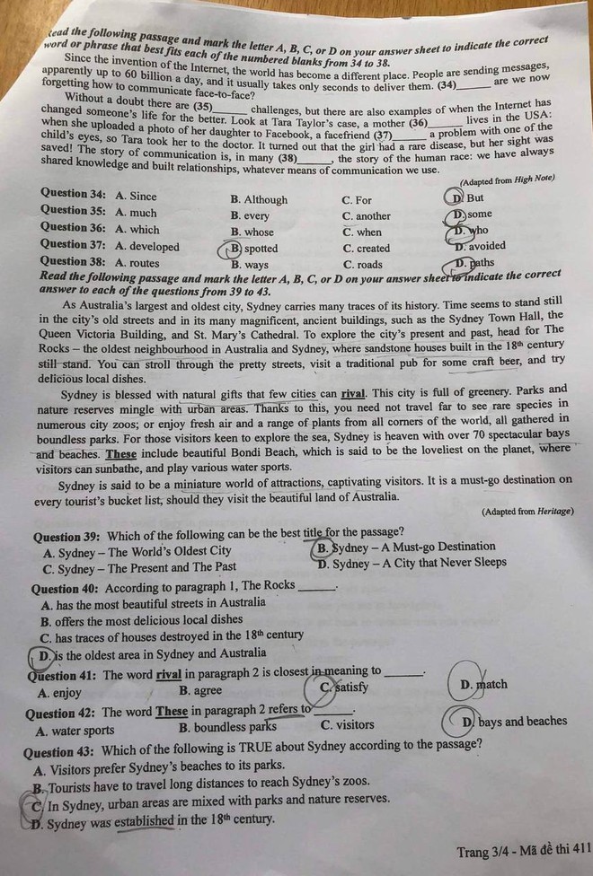 Đề thi môn tiếng Anh tốt nghiệp THPT quốc gia năm 2022 - Ảnh 3.