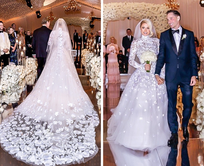 Những đám cưới của người nổi tiếng đẹp như bước ra từ cổ tích Disney - Ảnh 3.
