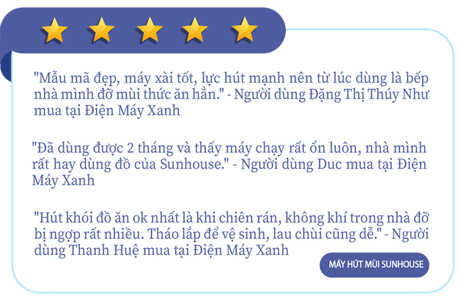  Người dùng chấm sao máy hút mùi Made in Việt Nam: Giá tuy rẻ nhưng hút cực hiệu quả! - Ảnh 5.