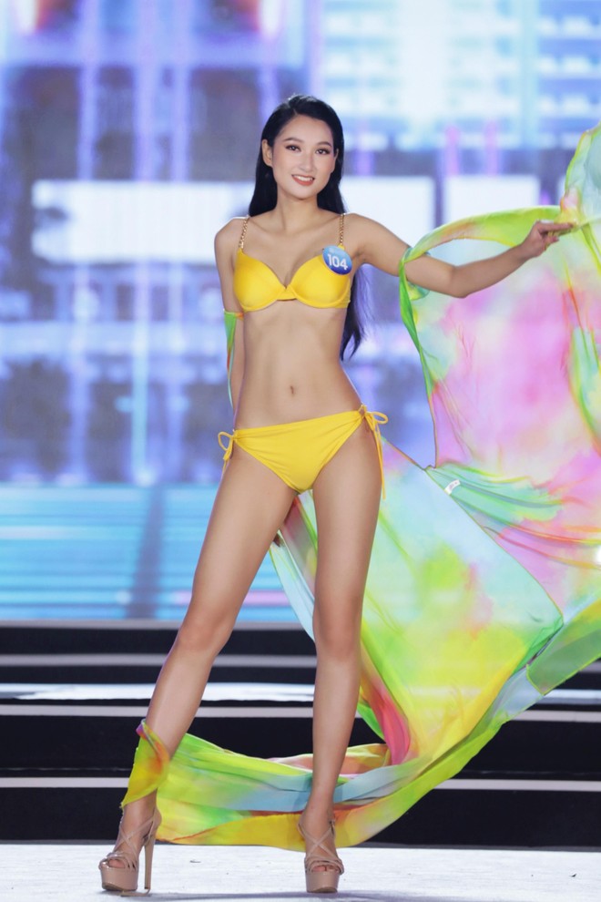 Mãn nhãn màn trình diễn bikini đẹp mắt của Top 20 Miss World Vietnam 2022 - Ảnh 7.