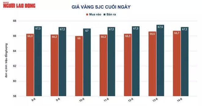 Giá vàng hôm nay 15/8: Vàng SJC, vàng nhẫn, trang sức đồng loạt giảm - Ảnh 2.