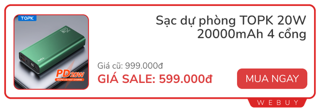 Đồ điện tử, phụ kiện hàng quốc tế lại sale mạnh mẽ đợt cuối tháng, ví còn 500.000đ vẫn tự tin mua - Ảnh 6.