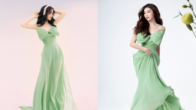 Sở hữu guốc thần 25 cm, Hòa Minzy không ngại diện váy dạ hội đụng hàng các nàng hậu Việt - Ảnh 5.