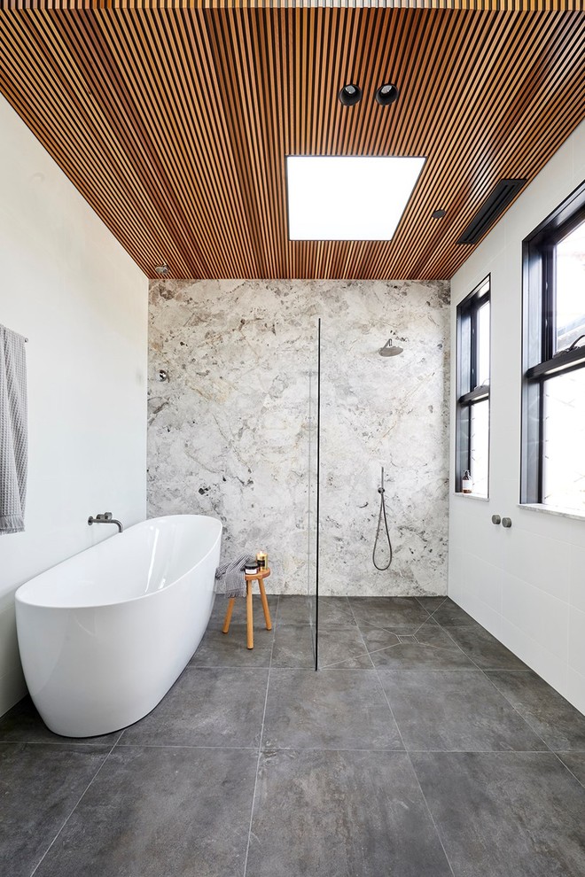 Tha hồ gom nhặt ý tưởng cho căn phòng tắm gia đình với những thiết kế ấn tượng - Ảnh 9.