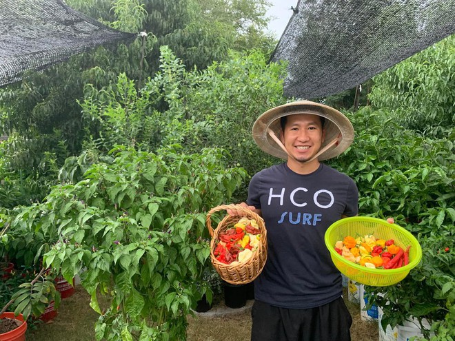 Chàng trai Việt trồng hơn 500 giống ớt, khu vườn 300 m2 ngập rau trái quê - Ảnh 2.