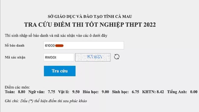 Vụ nam sinh đạt 27,3 dính điểm 0 môn tiếng Anh do ngủ quên: Sở GD&ĐT Cà Mau khẳng định giám thị làm đúng quy chế - Ảnh 1.