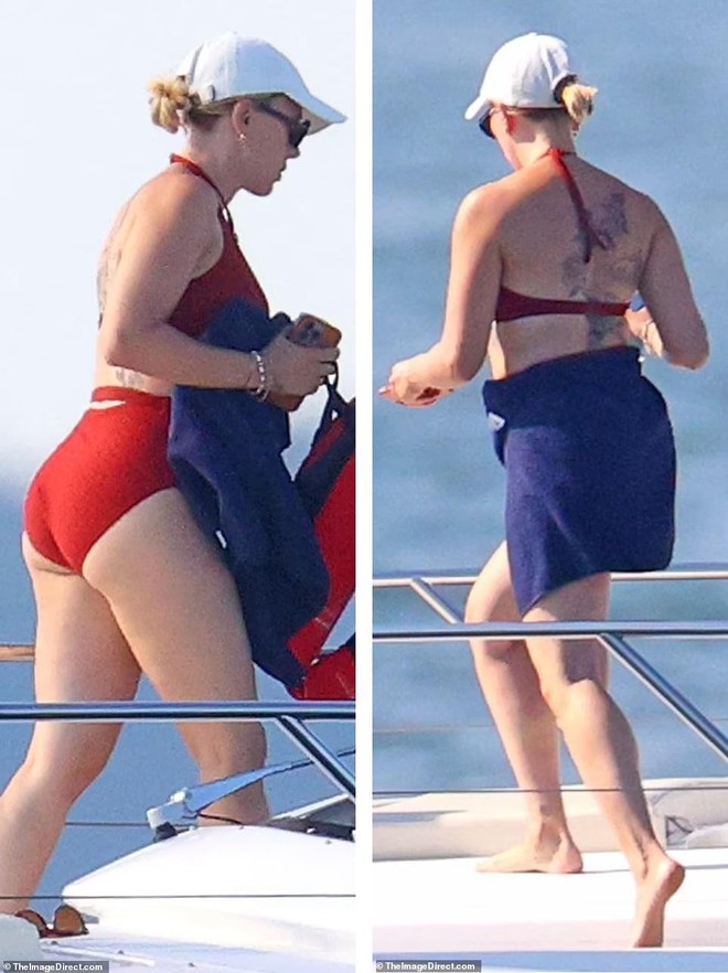 Góa phụ đen Scarlett Johansson diện bikini lộ bụng ngấn mỡ vẫn gợi cảm - Ảnh 2.