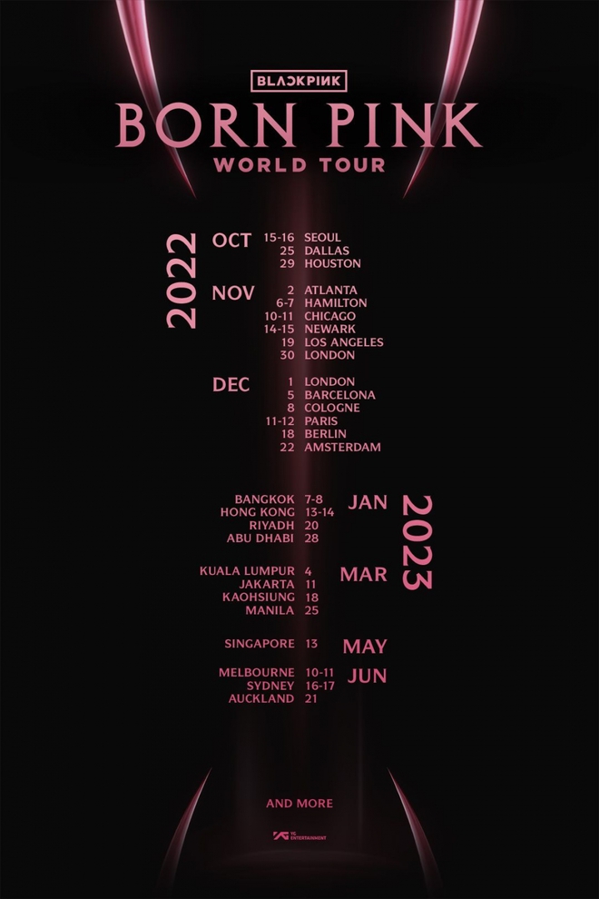 Điểm đến tiếp theo của BLACKPINK: Global tour! Hãy cùng đăng ký để được gặp gỡ nhóm nhạc nữ đình đám này trong tour diễn quốc tế của họ. Đến với những trải nghiệm đáng nhớ và cùng BLACKPINK truyền tải thông điệp đầy ý nghĩa từ những bài hát của họ. Bấm ngay vào hình ảnh để tham gia rực rỡ từ hành trình tour diễn này!