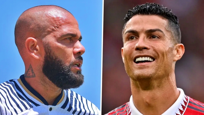 Dani Alves thừa nhận sự thật phũ ph&agrave;ng về Ronaldo - Ảnh 1.