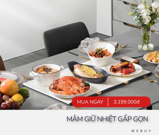 Mâm giữ nhiệt giờ có thể xếp hình lẫn gấp gọn, nhiều tính năng nhưng giá cao - Ảnh 6.