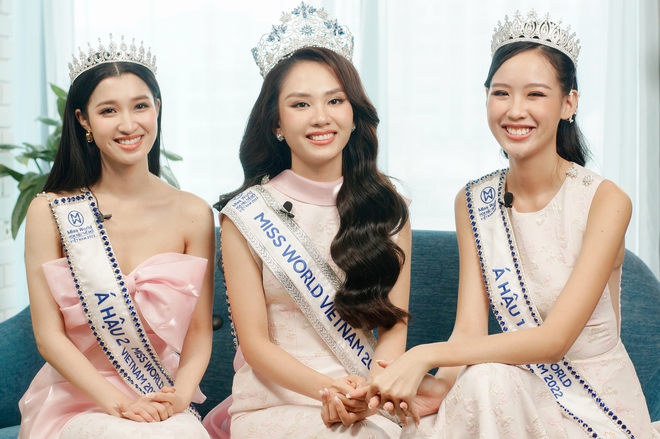 Top 3 Miss World Vietnam 2022 đề cập đến những chuyện gây tranh cãi trong giới người đẹp - Ảnh 1.