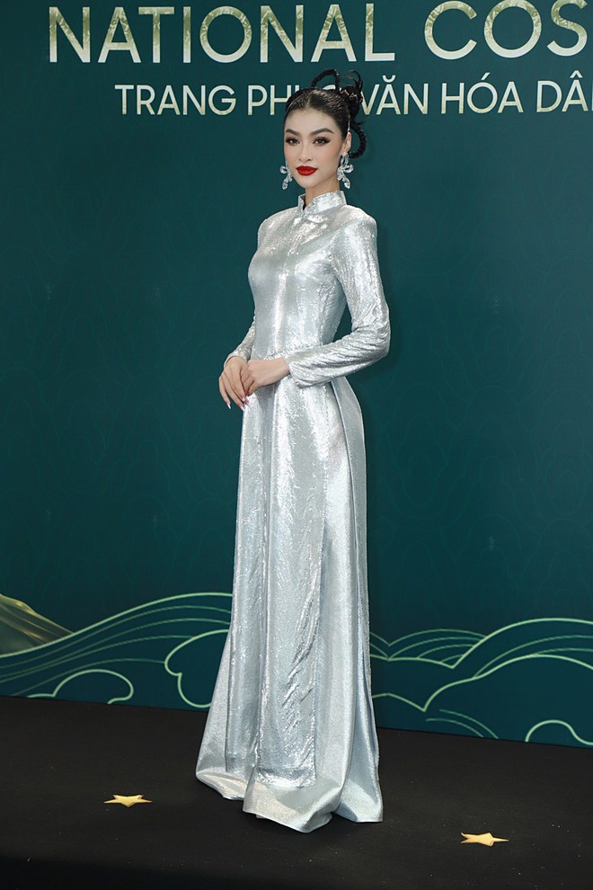 Dàn Hoa hậu Vbiz trong đêm thi trang phục dân tộc của Miss Grand Vietnam 2022 - Ảnh 6.