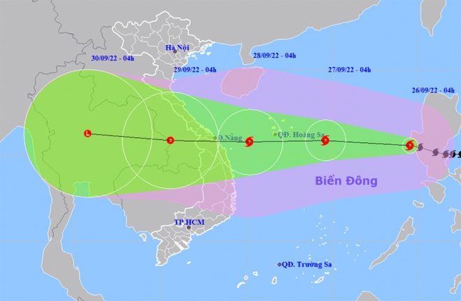 Bão Noru giật cấp 14 khi vào Biển Đông, trở thành cơn bão số 4 - Ảnh 1.