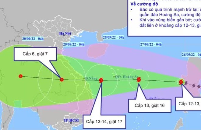 B&atilde;o số 4 giật cấp 16 tạo s&oacute;ng cao 9-11 m, di chuyển nhanh v&agrave;o Trung Bộ - Ảnh 1.
