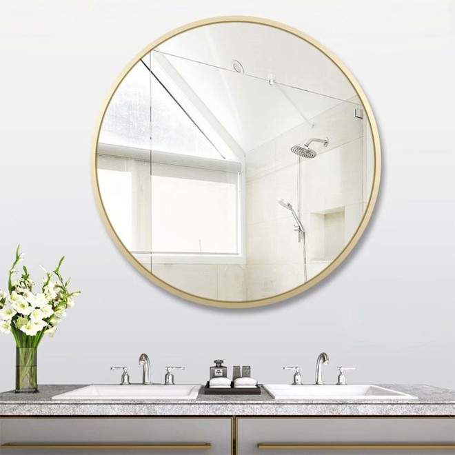 Kiểu gương trang trí giúp phòng tắm trở thành không gian cực thư giãn - Ảnh 9.