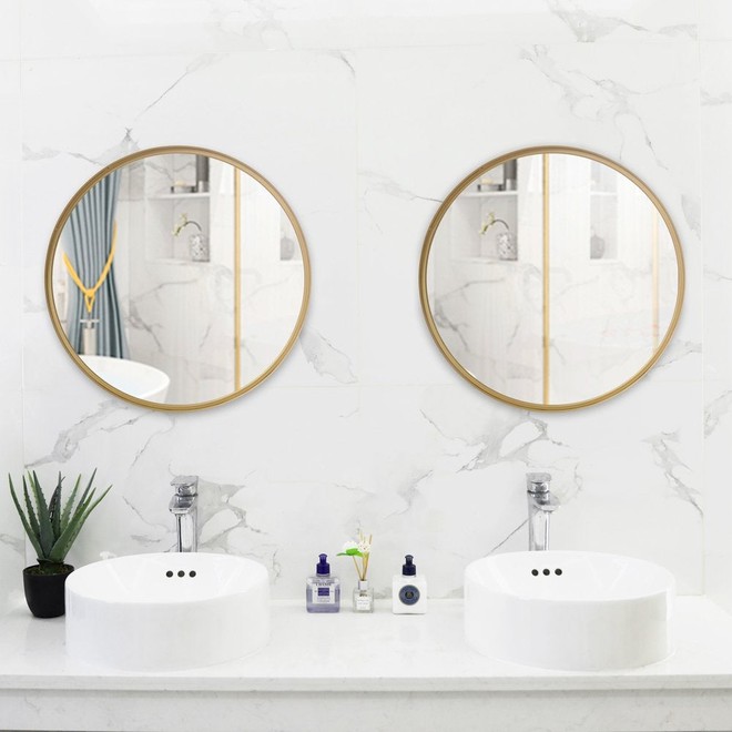 Kiểu gương trang trí giúp phòng tắm trở thành không gian cực thư giãn - Ảnh 8.