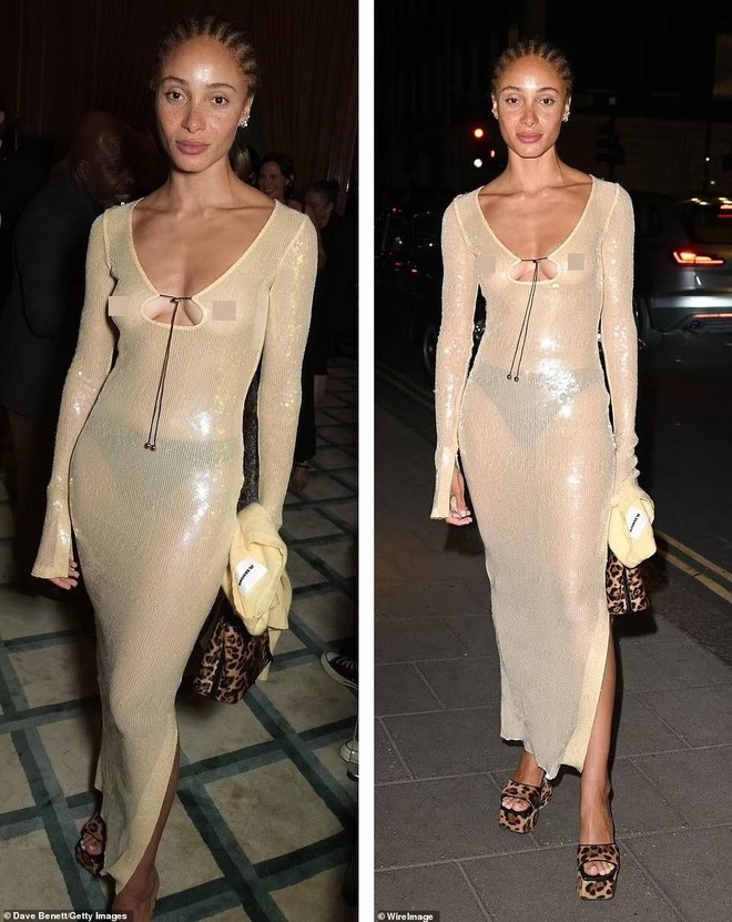 Siêu mẫu 9x phô ngực trần phản cảm tại bữa tiệc toàn sao của Tổng biên tập Vogue Anh - Ảnh 7.