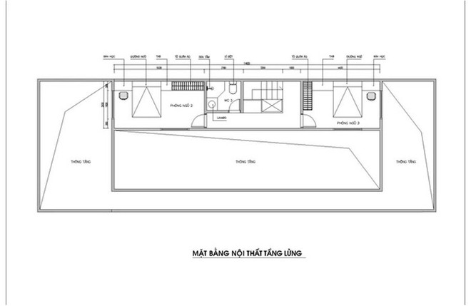 Thiết kế căn nhà 7x20m ở vùng thôn quê với chi phí khoảng 200 triệu đồng - Ảnh 2.