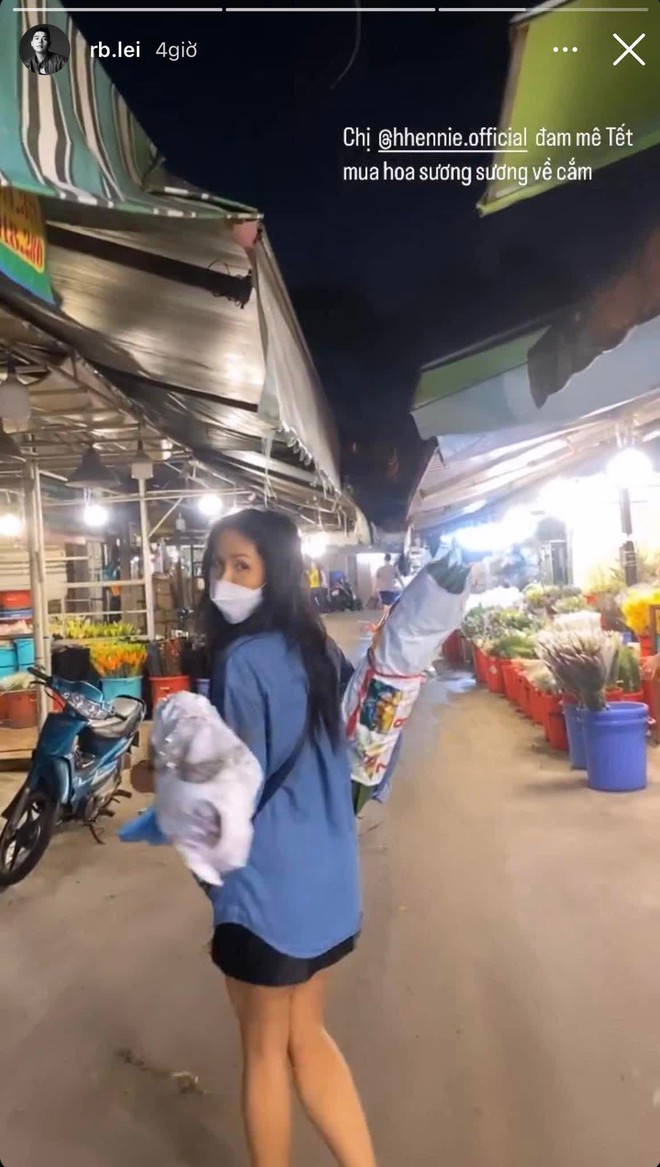Tình hình sắm Tết của sao Việt: HHen Niê đích thân ra chợ, Lương Thùy Linh tậu vật phẩm phong thủy hút tiền tài - Ảnh 3.