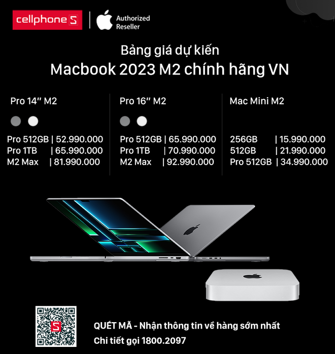 Đây là giá dự kiến của MacBook Pro và Mac mini M2 tại Việt Nam: Chỉ từ 15,9 triệu đồng, lên kệ trong tháng 2 - Ảnh 2.