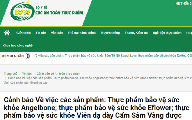 Cảnh báo 3 sản phẩm thực phẩm bảo vệ sức khoẻ vi phạm quảng cáo - Ảnh 1.